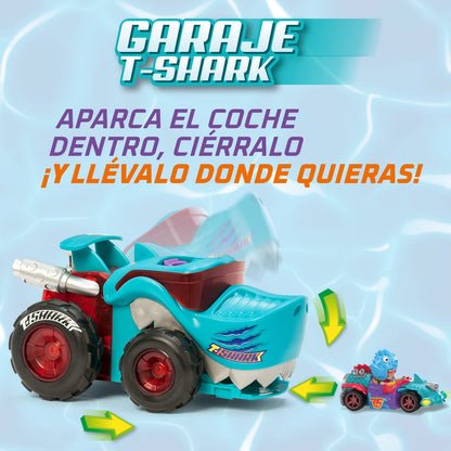 T-Racers Mega Wheel T-Shark Set de joaca cu masinuta