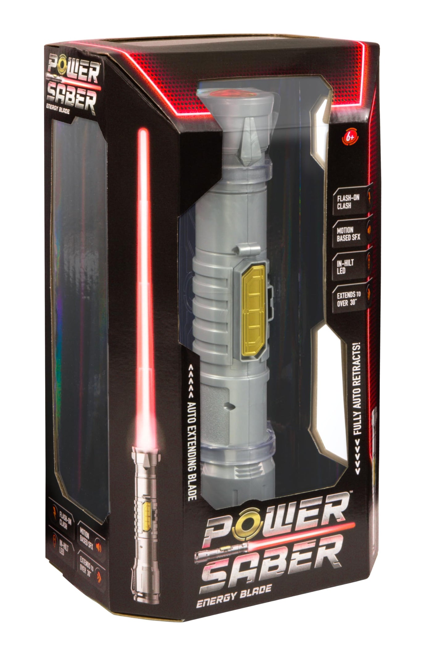 SABIA PUTERII Goliath Power Saber - Sabie laser pentru copii de la 6 ani, extensibilă automat, jucărie laser realistă, luptă intergalactică, 30cm/90cm extinsă