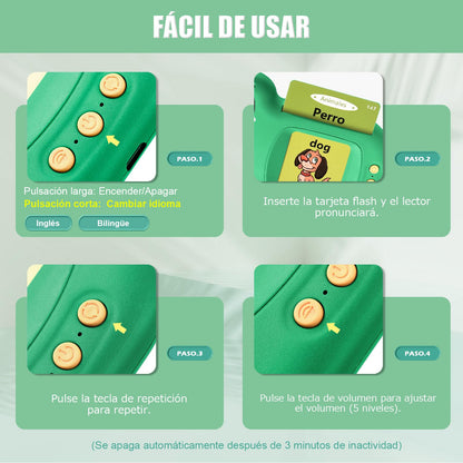 VISATOR S3 Set de cărți flash vorbitoare pentru băieți mici, 224 cuvinte, 112 cărți, 12 teme, stil minimalist, 1-6 ani