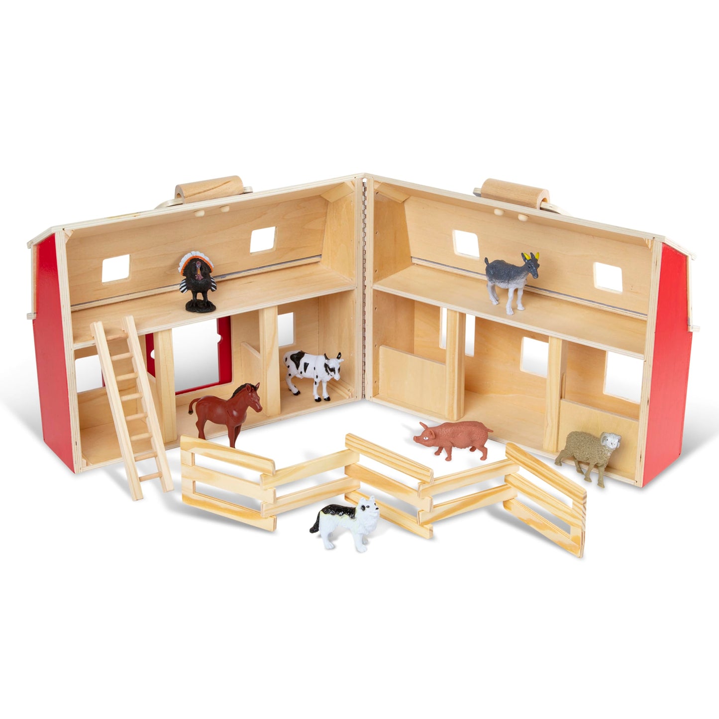 Melissa & Doug 3700 Grajd din lemn pliabil, 3+ ani