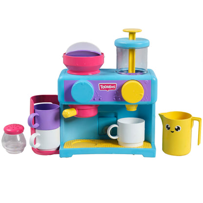 Tomy Toomies Toomies Set de joacă pentru baie Barista cu 3 căni, 1 ulcior, 1 shaker pentru copii de la 18 luni