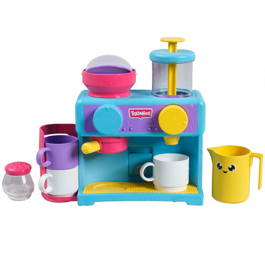 Tomy Toomies Toomies Set de joacă pentru baie Barista cu 3 căni, 1 ulcior, 1 shaker pentru copii de la 18 luni