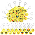 Annhao Set 60 brelocuri emoticon pentru copii