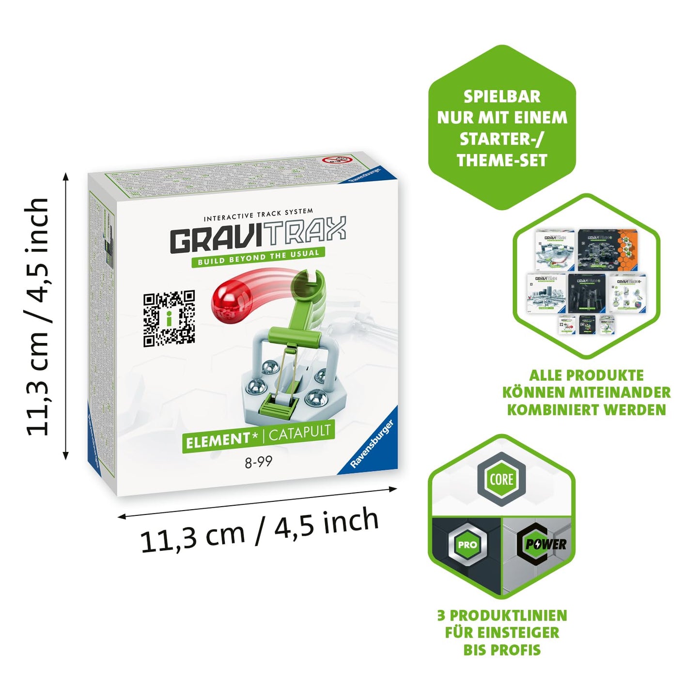 Ravensburger GraviTrax 22411 Element Catapult, 8+ ani
