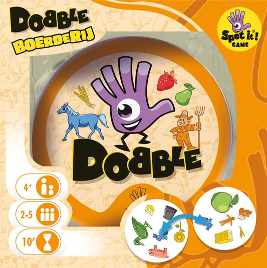 Zygomatic Dobble Ferma - Joc de cărți - 5 jocuri în 1 - Limba olandeză