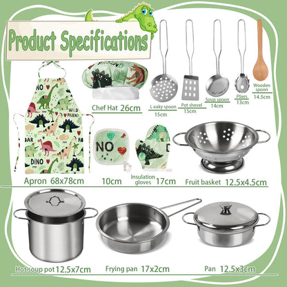 FAMKEEP Set bucătărie pentru copii, 30 piese