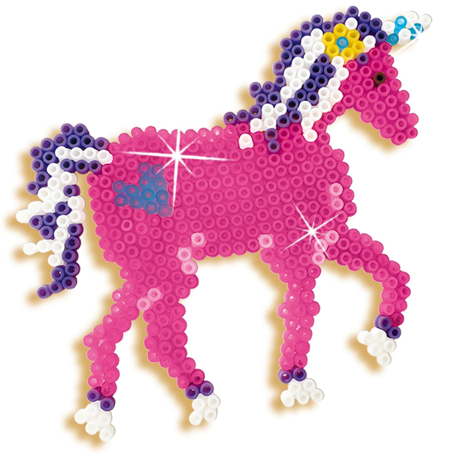 SES Creative 6216 Set de mărgele de călcat Unicorn și Prințesă Activitate manuală pentru fete 5+ ani Jucărie creativă pentru copii