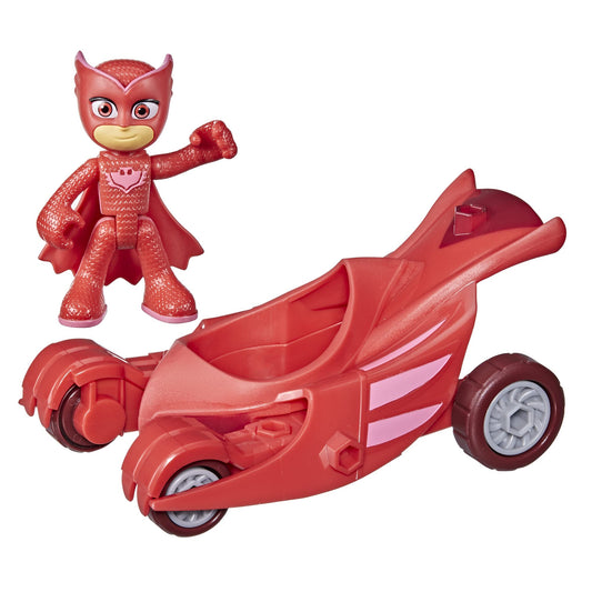 PJ Masks Owlette - Jucărie pentru preșcolari, vehicul Eulettes cu figurina Eulette pentru copii de la 3 ani, ambalaj reciclabil.
