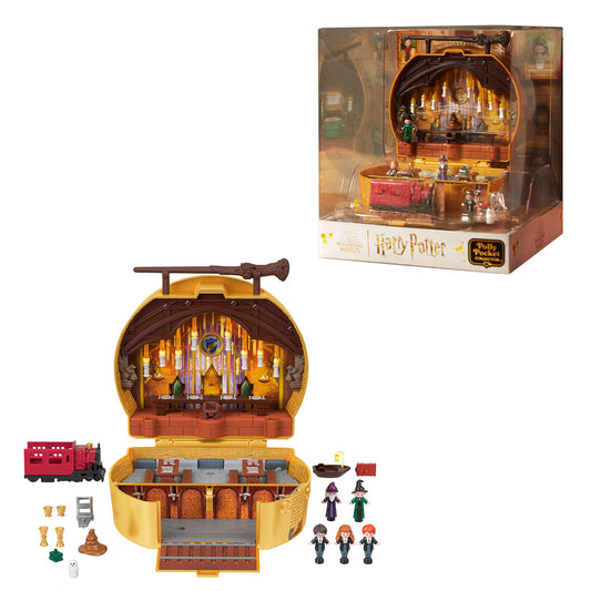 Set de colecție Polly Pocket Harry Potter cu 5 păpuși și 11 accesorii, HRD56