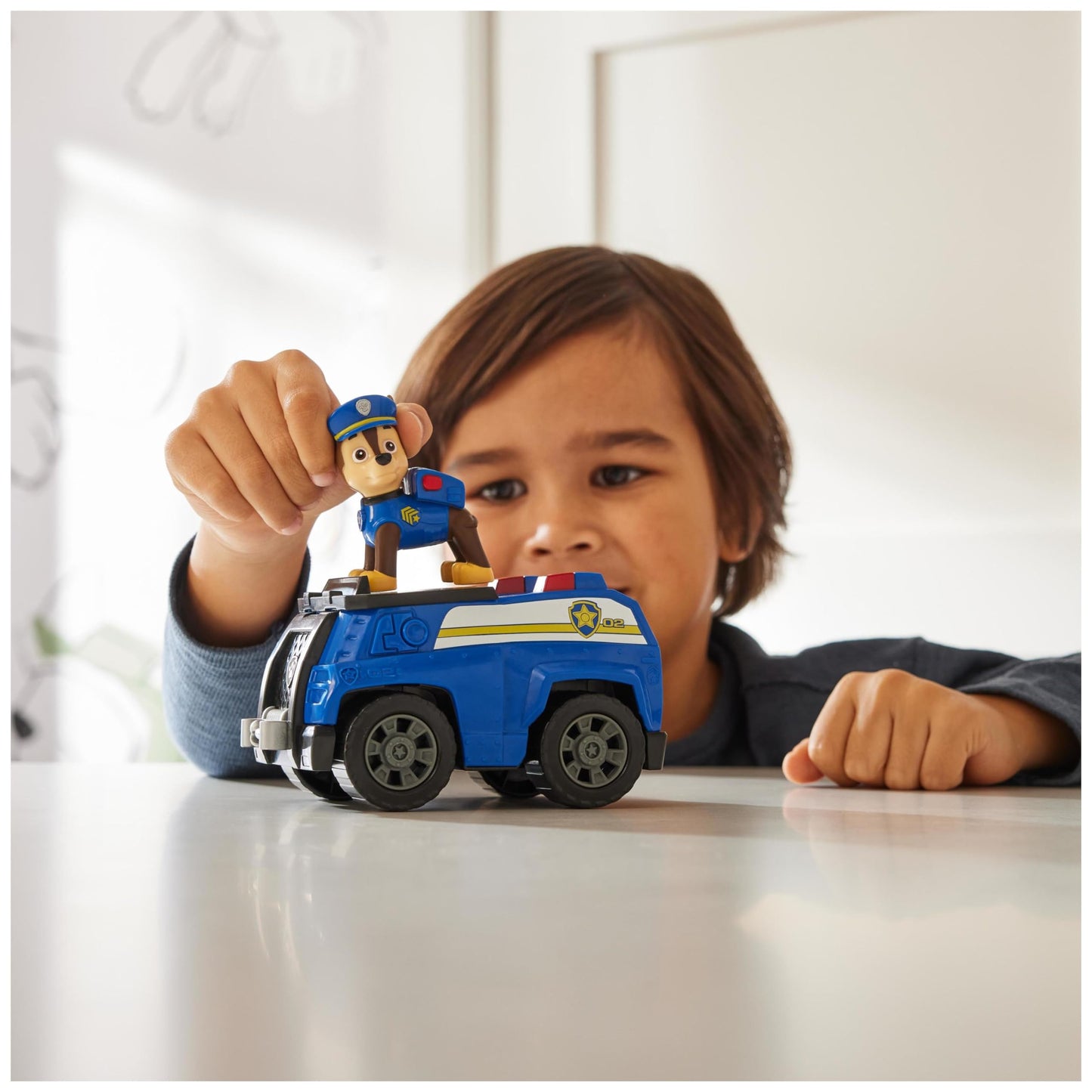 PAW PATROL Sustainable Basic Vehicle Set de joacă poliție cu figurina Chase 3+ ani