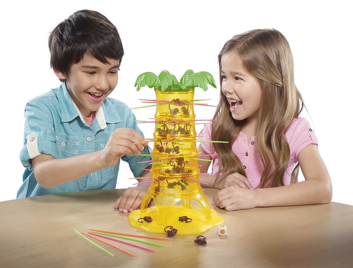 Mattel Tumblin Monkeys Joc de societate cu maimuțe, joc de îndemânare