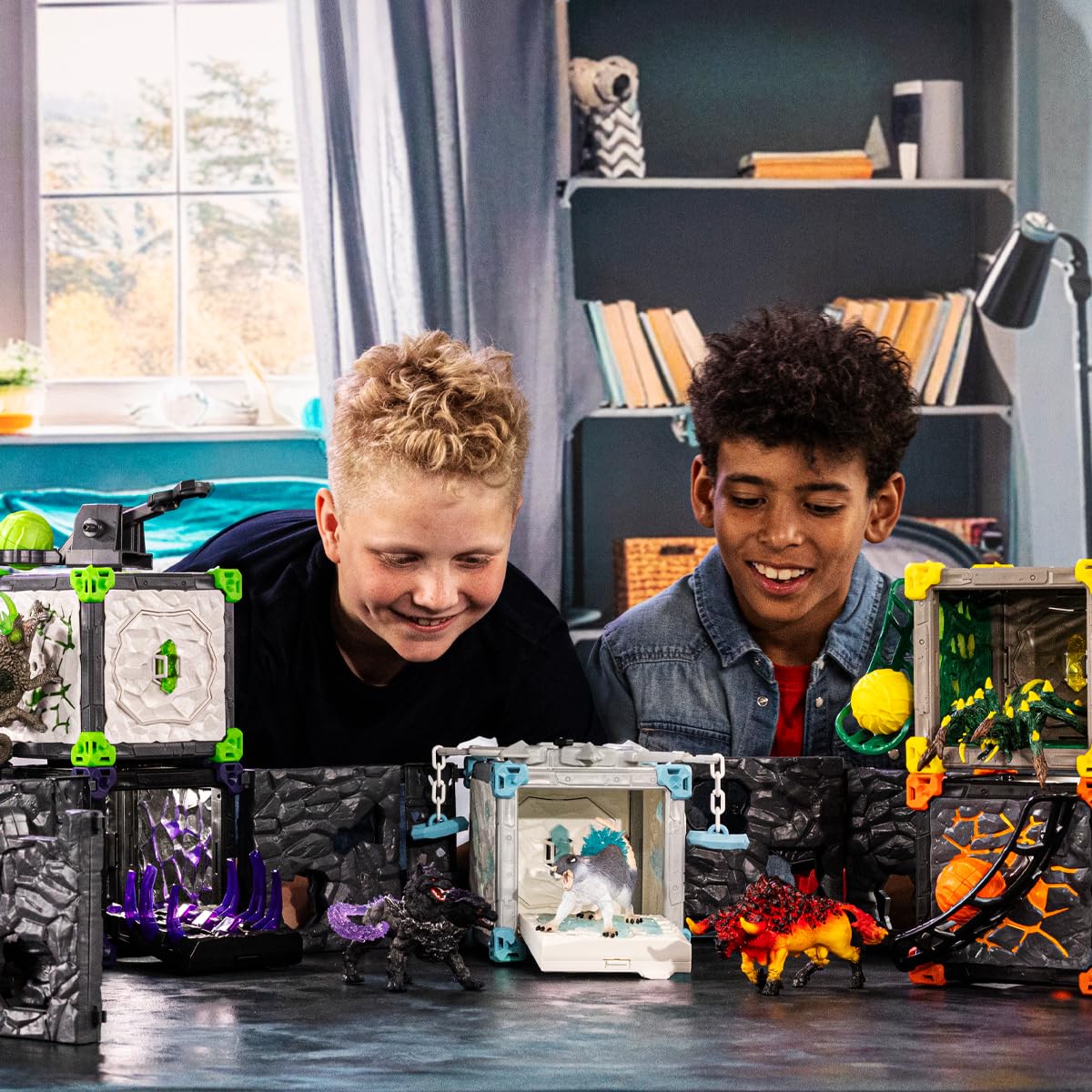 Schleich 42678 BattleCave Dschungeltarantel - Set de joc ELDRADOR CREATURES, 28 piese, recomandat de la 7 ani