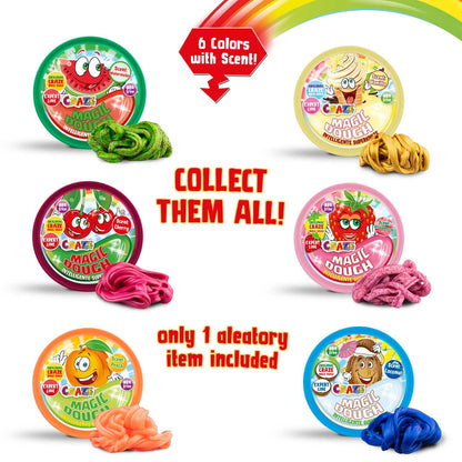 MAGIC DOUGH FRUIT FANTASTIC | Plastilină parfumată - Set inteligent 70g, elastică și săltăreață - 6 variante disponibile