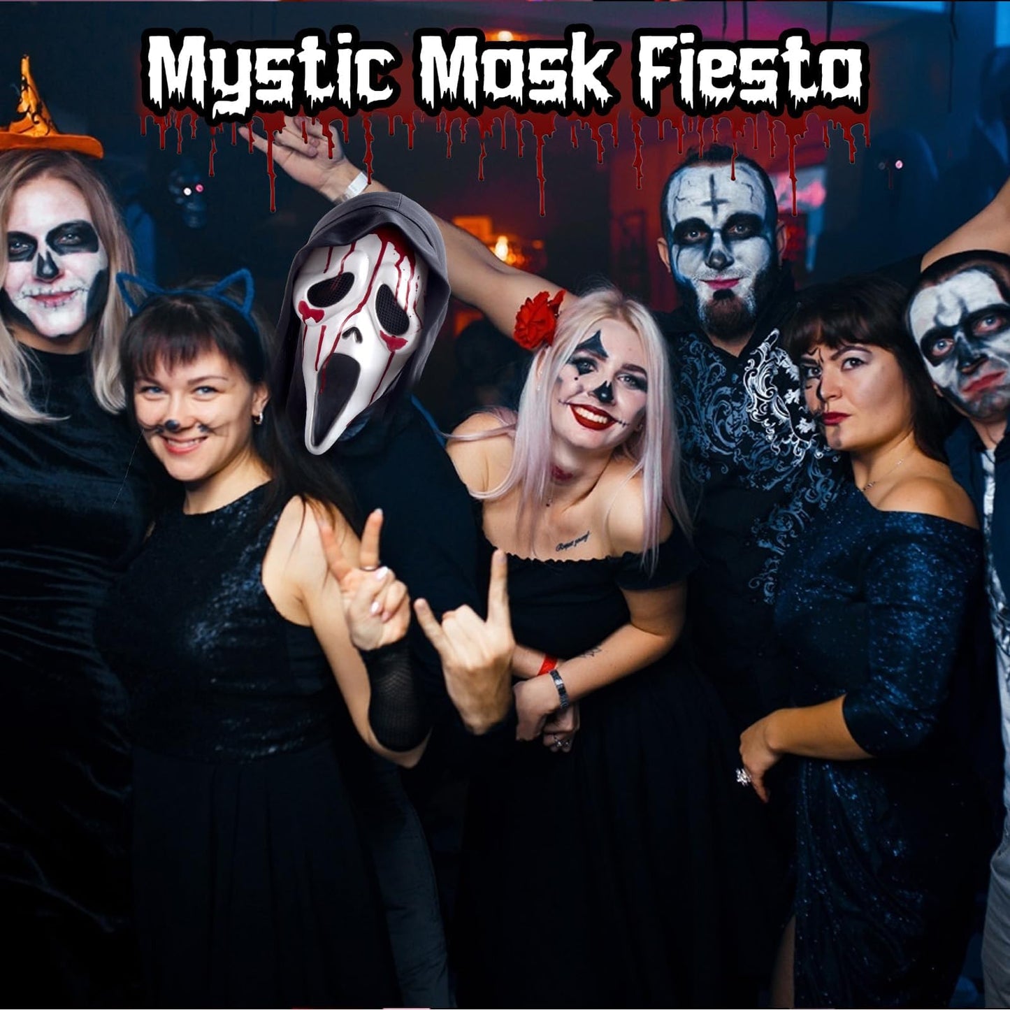 Chuankefanxing Mască Halloween Țipăt, latex
