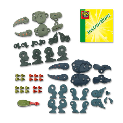 SES Creative 14291 Set Construcție Dino, 35 piese