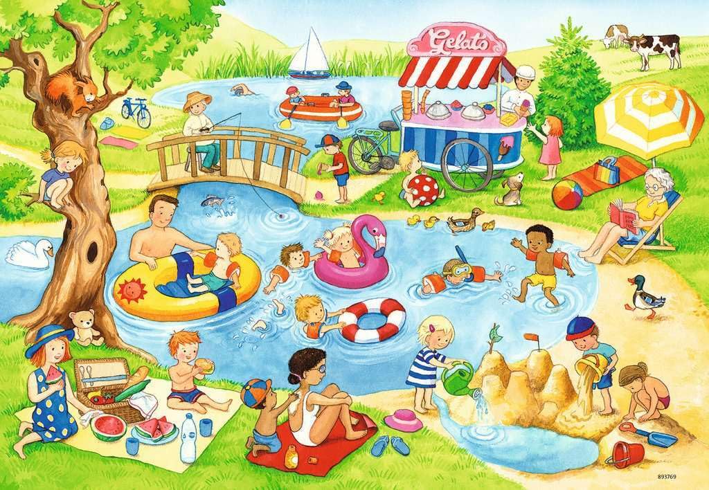 Ravensburger 05057 Set de puzzle pentru copii 2x24 piese de la 4 ani