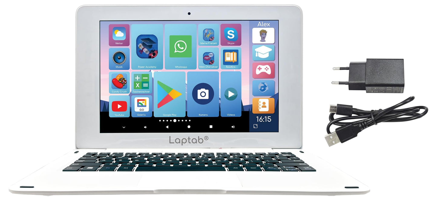 Lexibook LT10DE Laptab 10 Touchscreen Android, educational