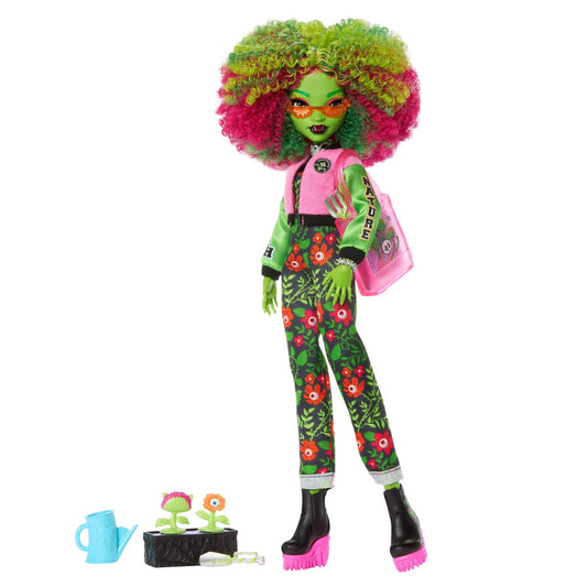 Monster High Fearbook Păpușă Venus McFlytrap cu accesorii Clubul Sub-Pământ 4+ ani