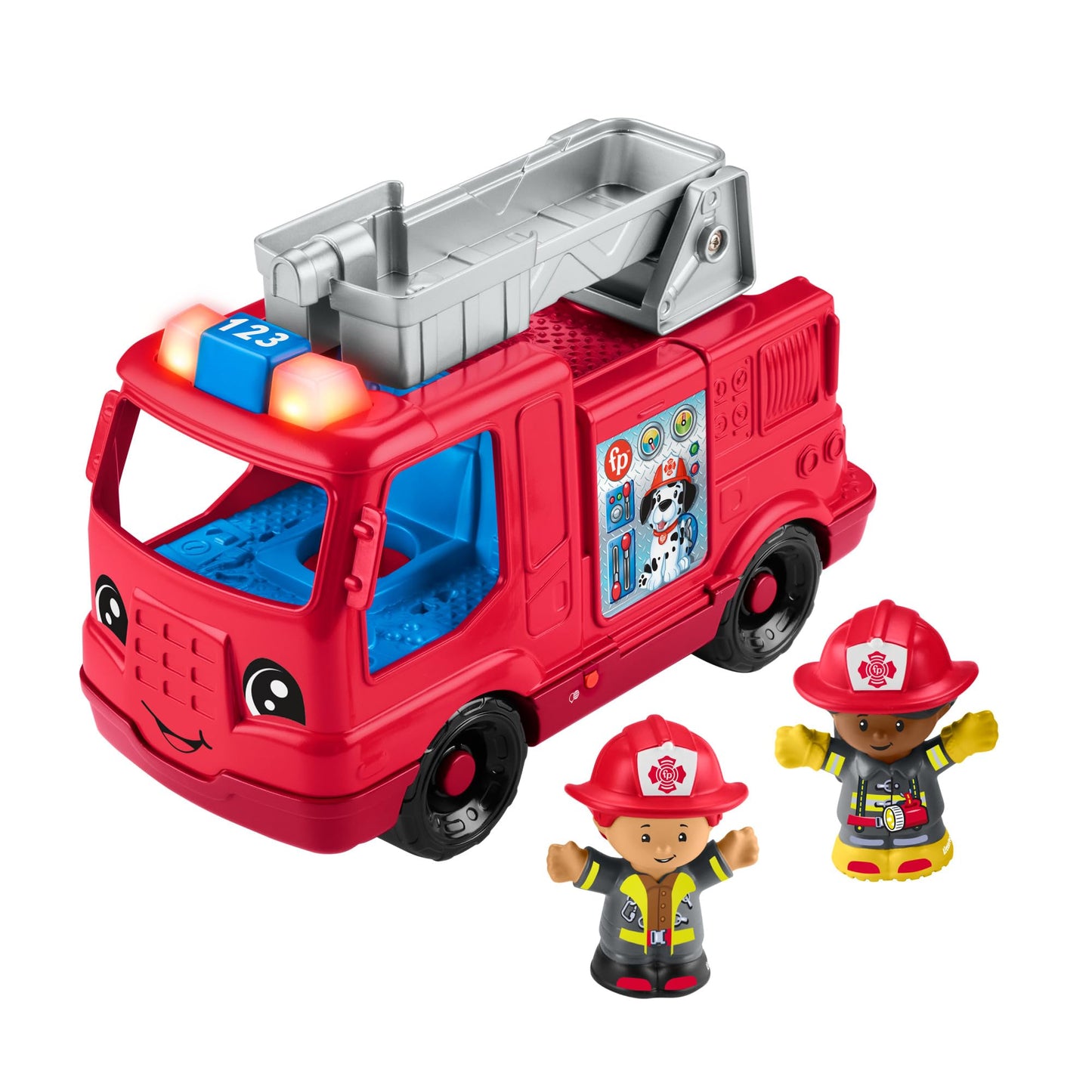 Fisher-Price HYR88 Camion pompieri Little People, 1+ an