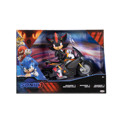 SONIC Figurina Shadow cu motocicleta, 13 cm