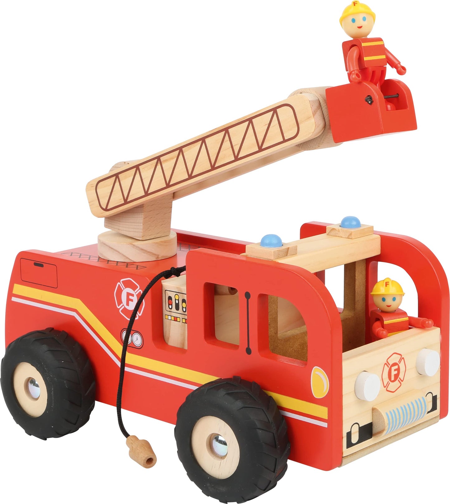 Small Foot 8509 Mașină Pompieri Lemn, 3+ ani