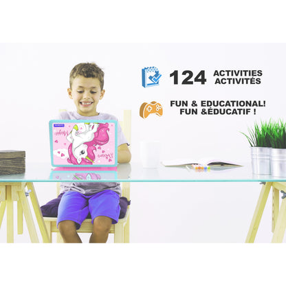 Lexibook Laptop educativ bilingv Einhorn, 124 activități