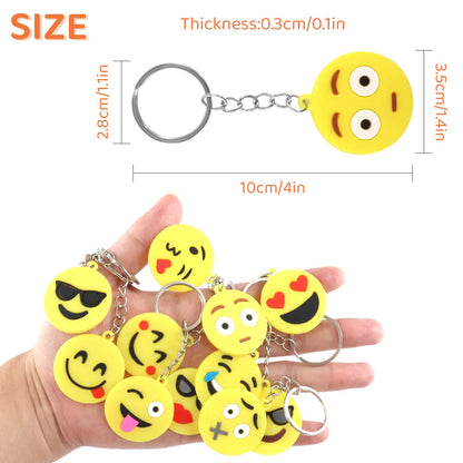Annhao Set 60 brelocuri emoticon pentru copii