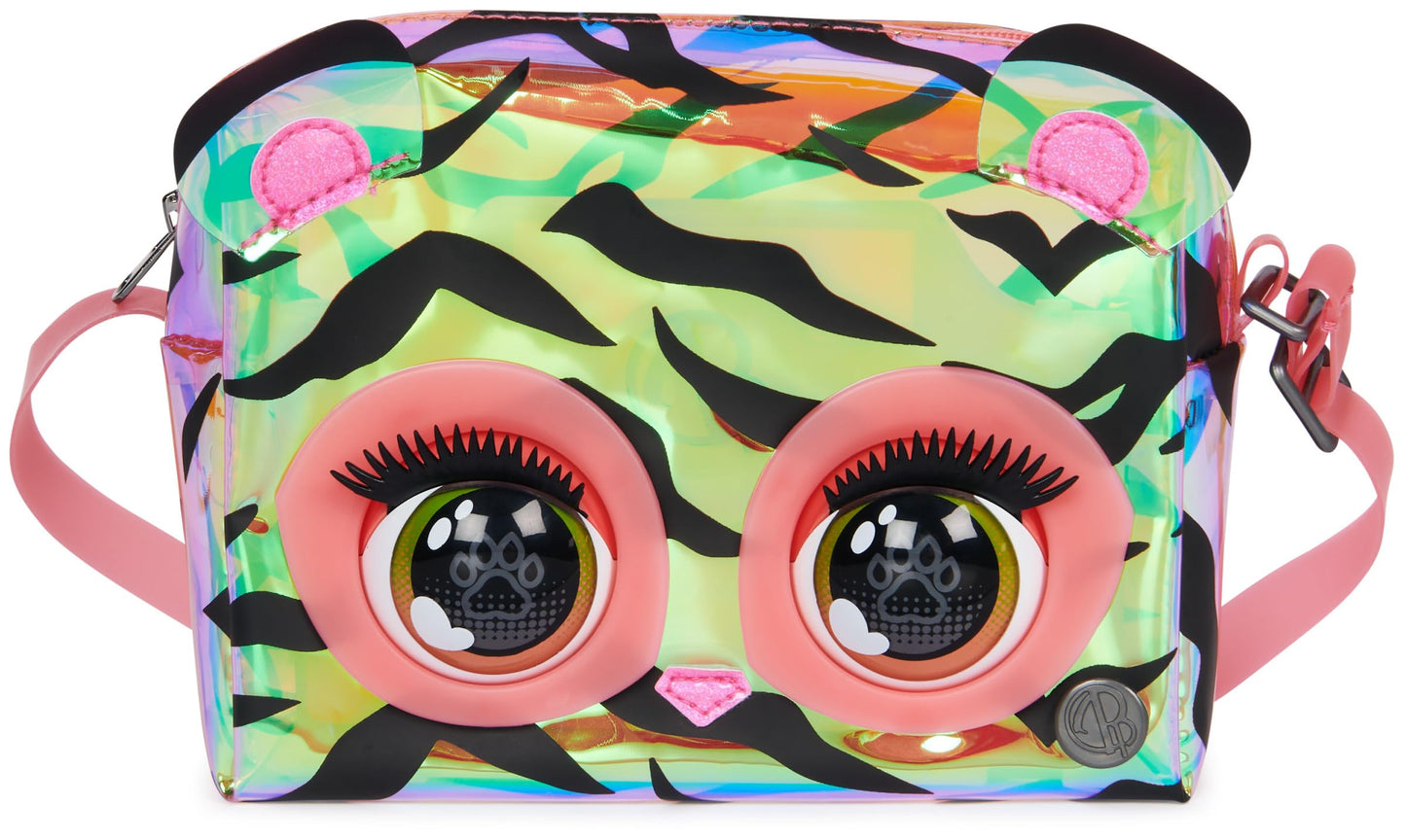 Purse Pets Geanta Tigru Holografica, 30+ sunete, 4+ ani