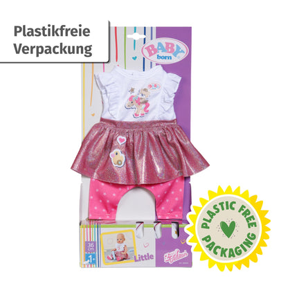 BABY Born Lieblingsoutfit Set de îmbrăcăminte 2 în 1 cu tricou și colanți pentru păpuși de 36 cm