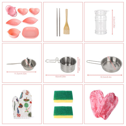 Set de gătit LEGO pentru copii 37 piese cu plită cu inducție, wok, oală înaltă, cuțit 6-12 ani