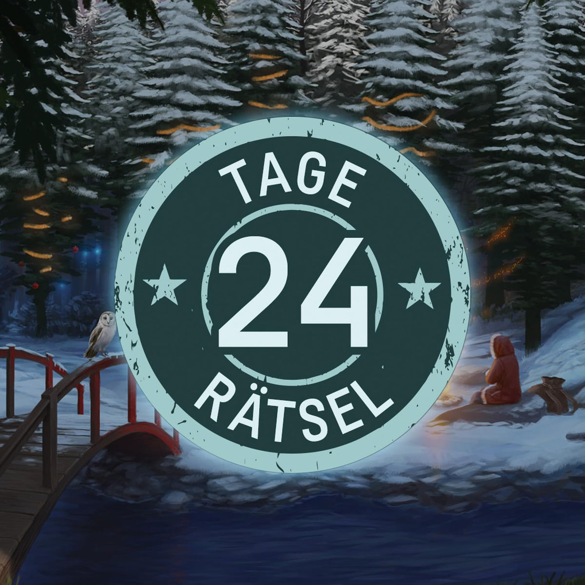 Kosmos 685348 EXIT Joc Advent Calendar Magia Crăciunului cu 24 de puzzle-uri captivante Escape Game Advent Calendar