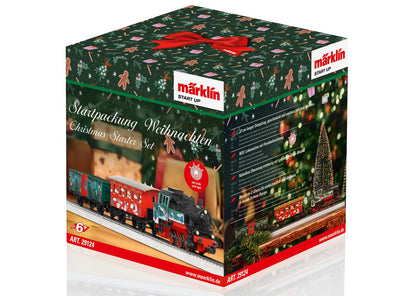Märklin 29124 Set de tren de jucărie cu locomotivă cu aburi și vagoane tematice de Crăciun, Spur H0, de la 6 ani