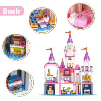 COGO Set de constructie Castelul Fetei, 516 piese, 6+ ani