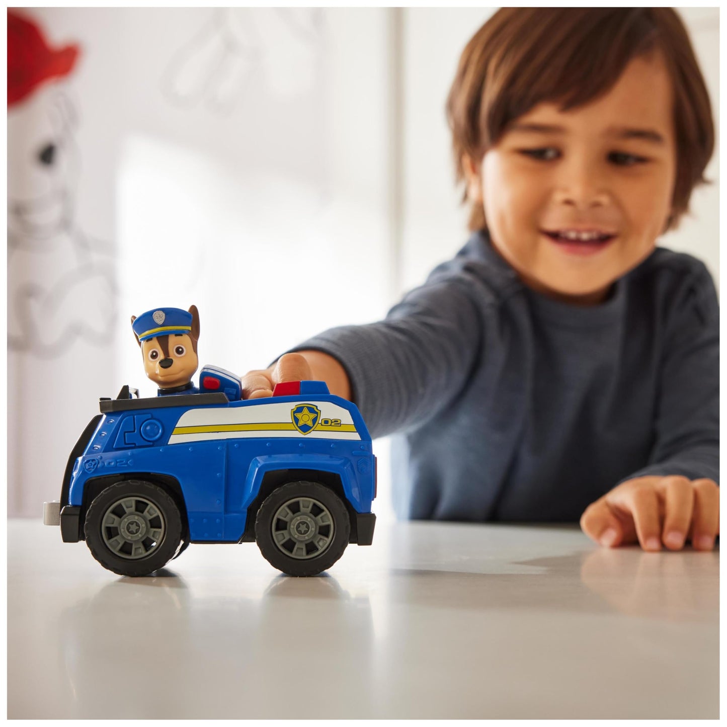 PAW PATROL Sustainable Basic Vehicle Set de joacă poliție cu figurina Chase 3+ ani