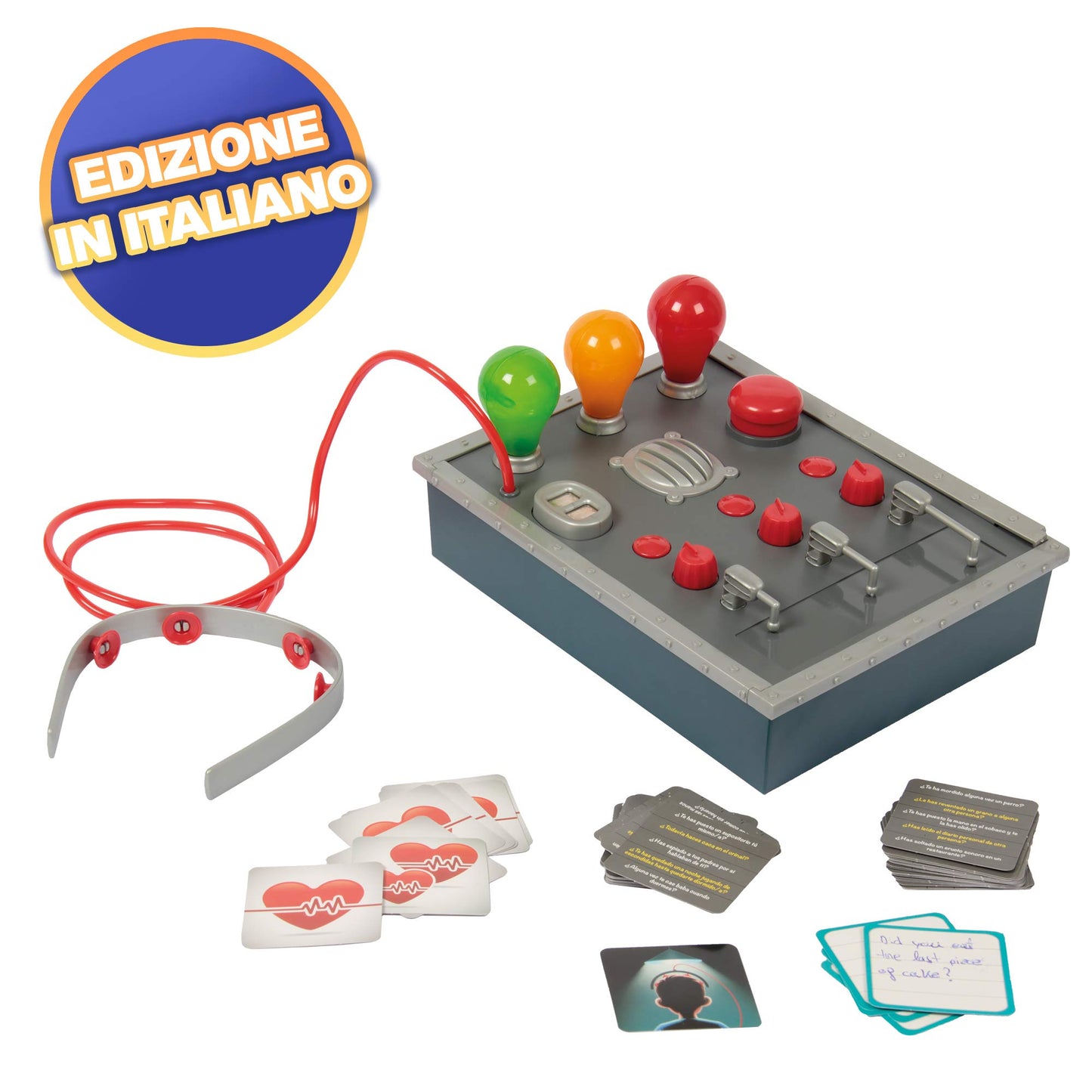 Jocul de societate „Mașina Adevărului” de la IMC Toys, joc amuzant și prietenos pentru familie, pentru băieți și fete de peste 8 ani, multicolor