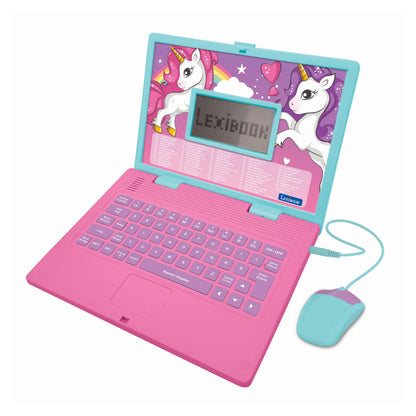 Lexibook Laptop educativ bilingv Einhorn, 124 activități