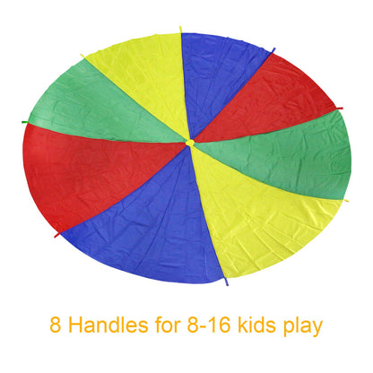 Ballery Parașută de joacă colorată, 2M, 8 mânere