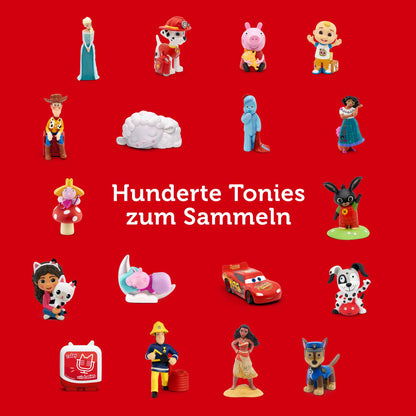 tonies Toniebox Set de pornire Boxă audio pentru copii cu 1 figură creativă, wireless, 7 ore autonomie, roșu