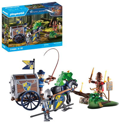 PLAYMOBIL Novelmore Set de joacă cu cavaleri Bătălie periculoasă pentru aur 4+ ani