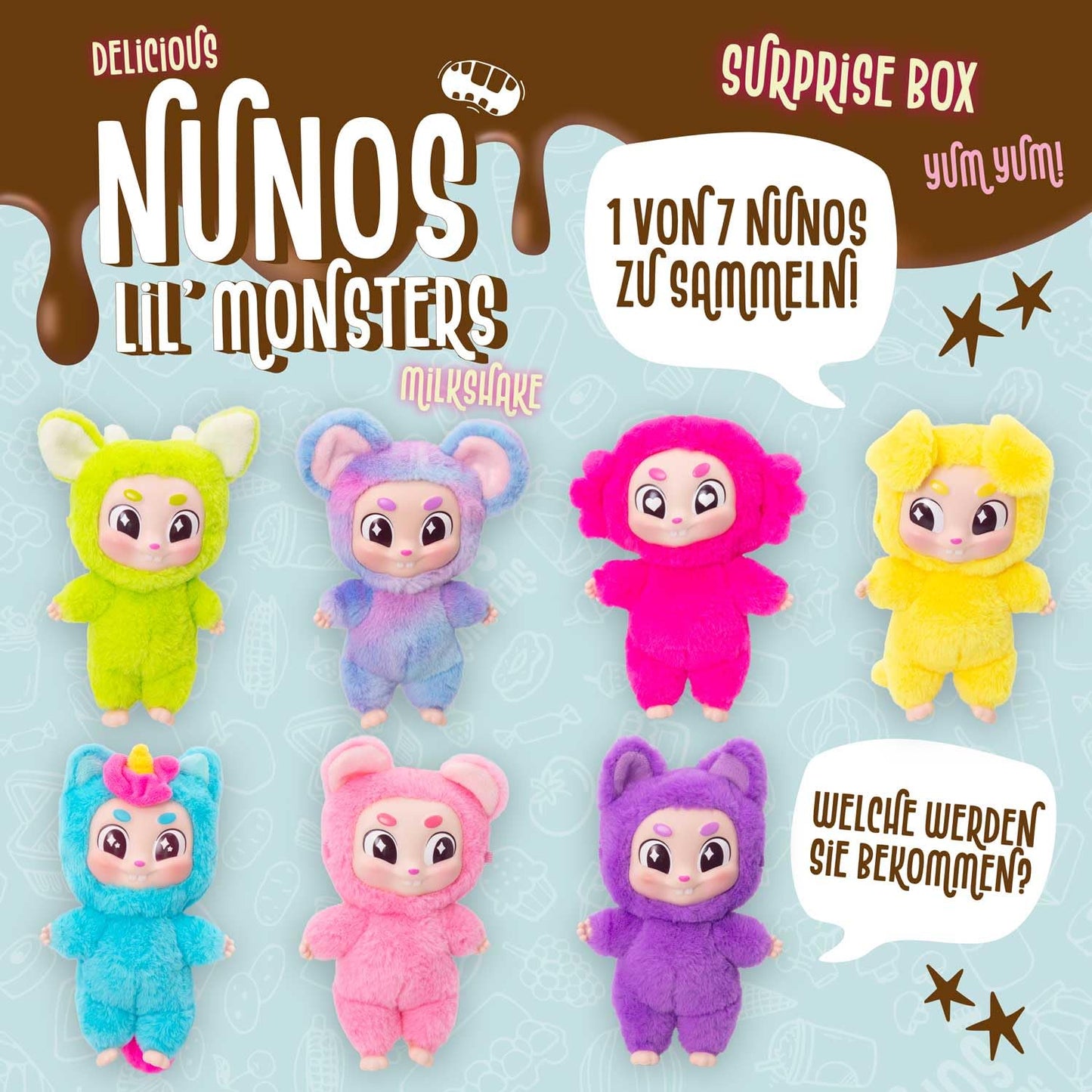 Craze Nunos Lil' Monsters Păpușă Surpriză Pluș