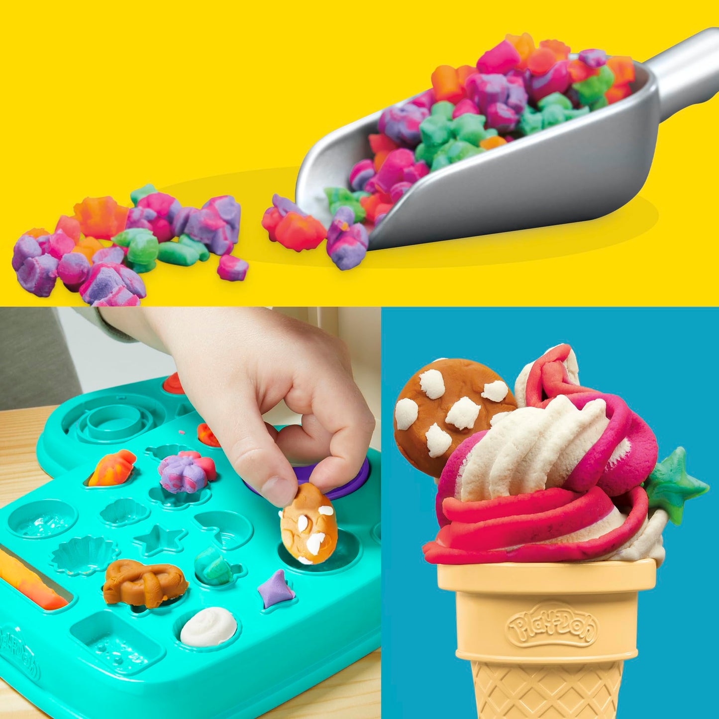 Play-Doh Mașină de înghețată, set modelare, 3+ ani
