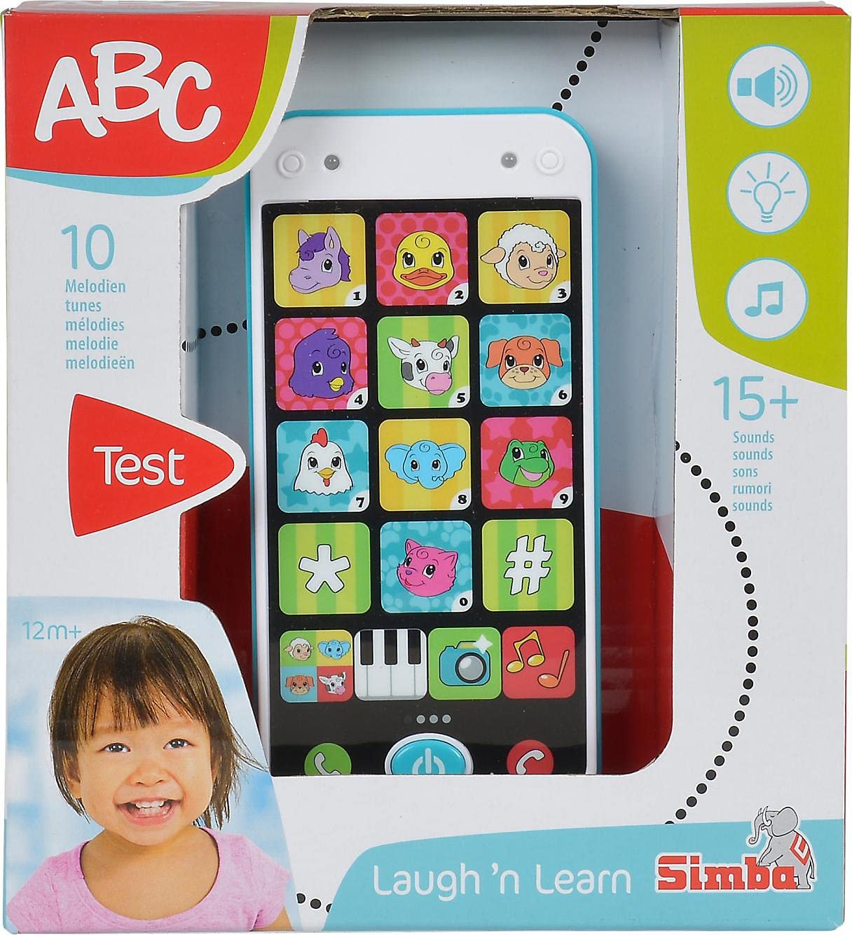 Simba Smartphone educativ ABC pentru copii, 12+ luni