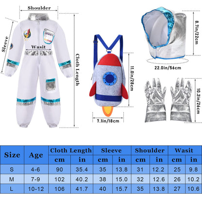 Vamei Costum Astronaut copii, 5 piese, 3-9 ani