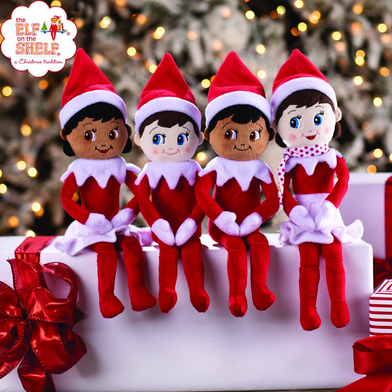 Elf pe Raft Plushee Pals Fetiță, 34 cm