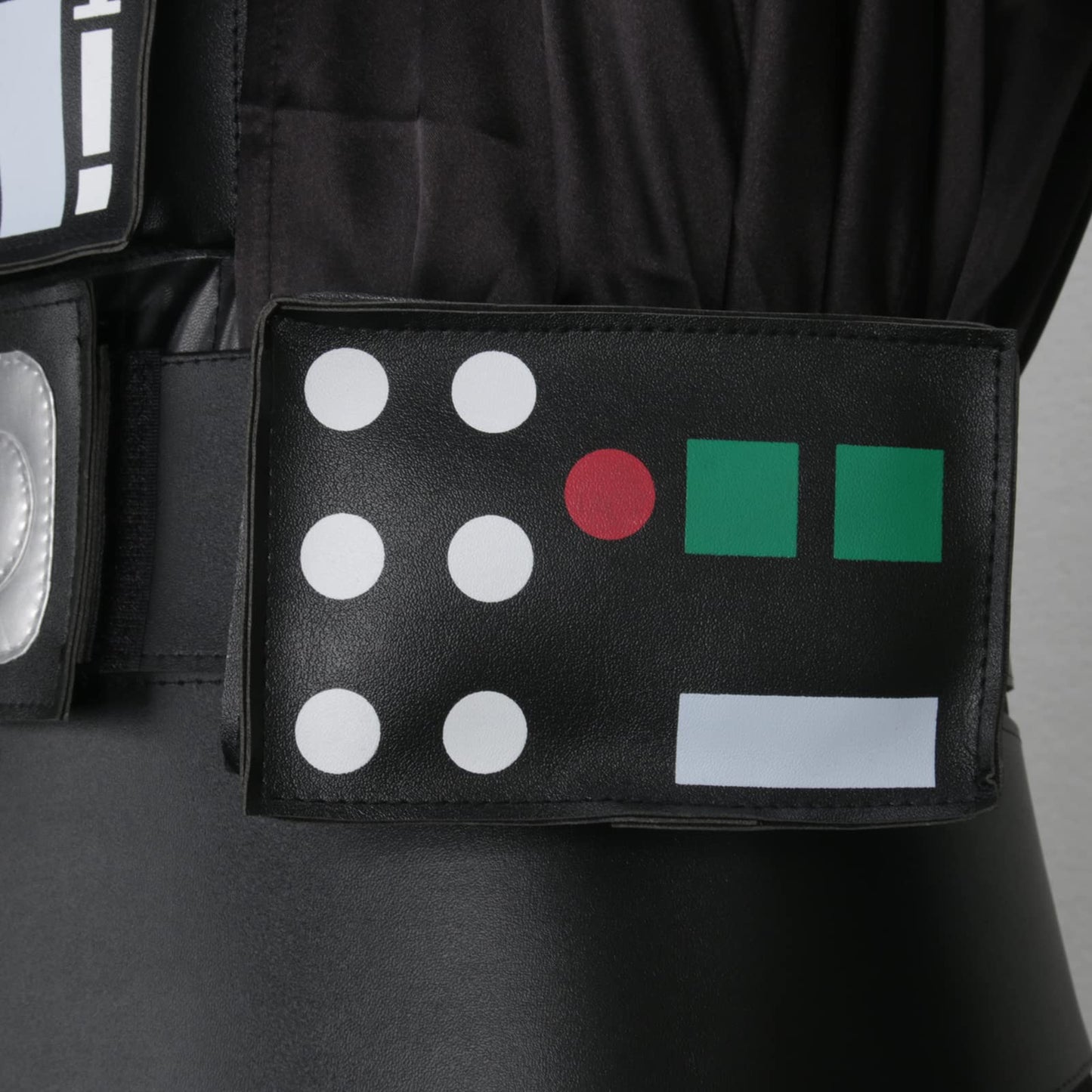 Costum de Darth Vader pentru bărbați, set complet cu capa deluxe, costum de Halloween, outfit cosplay (M)