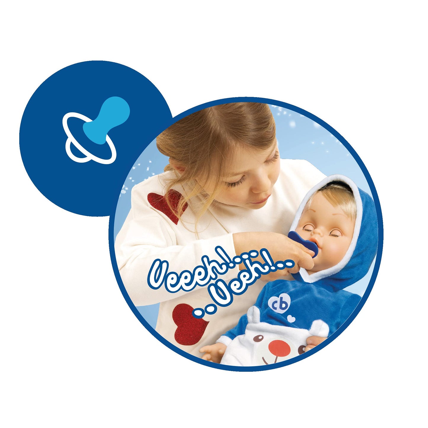 Cicciobello CCB74000 Păpușă Urs Polar, 42 cm, 2+ ani