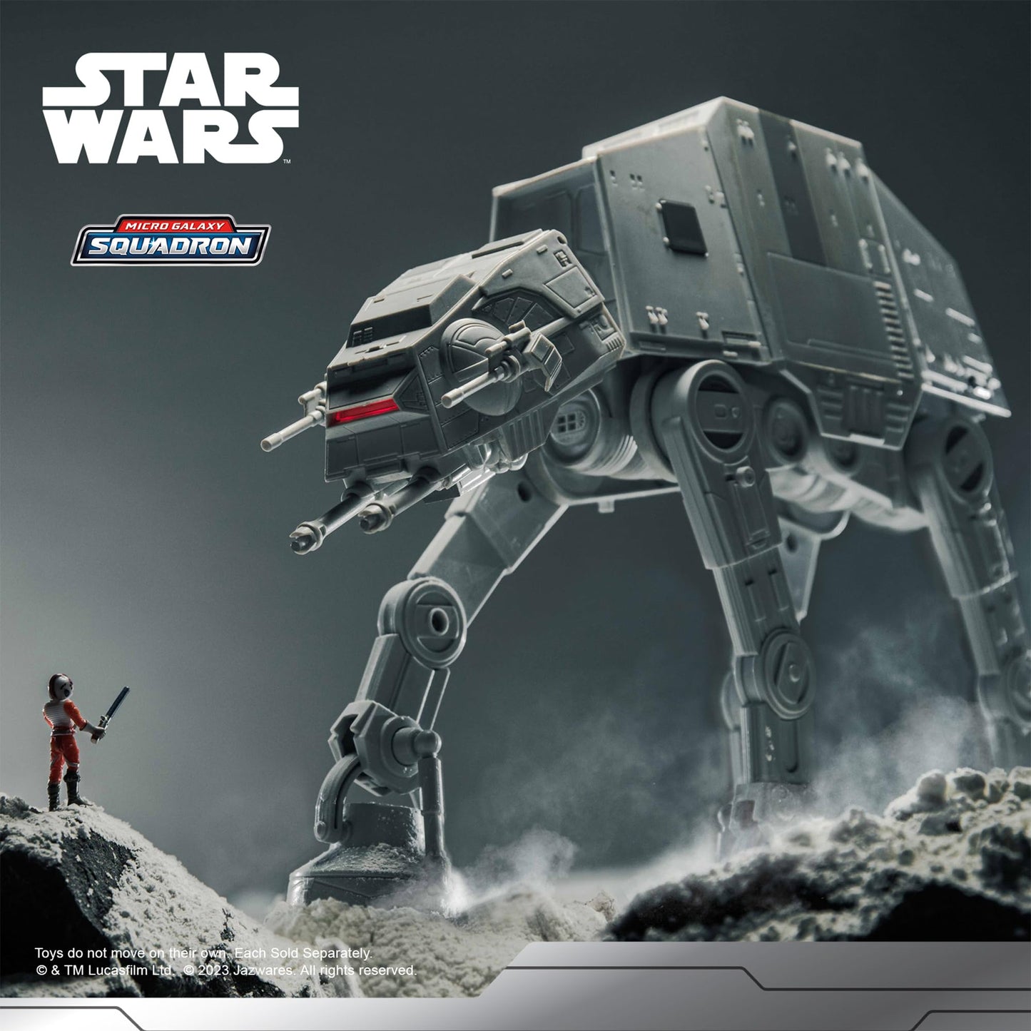 Star Wars Micro Galaxy Squadron AT-AT Vehicul 25cm, lumina