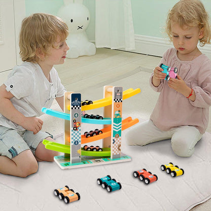 KUKUTrue SCGD0730 Set de joacă Montessori 1 2 3 din lemn pentru dezvoltarea motricității fine, cadou copii 1-3 ani