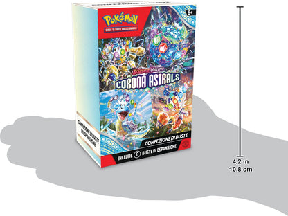Pachet de expansiune Pokémon TCG: Scarlet și Violet - Astral Crown (Șase pachete de expansiune) EXCLUSIV AMAZON