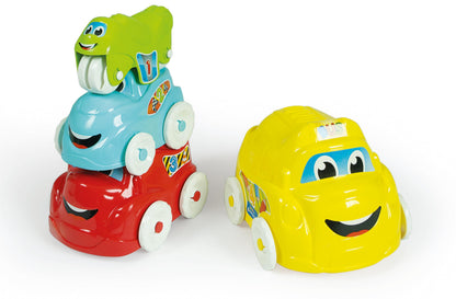 Clementoni Baby Stapelabile Mașinuțe Jucărie Motorie pentru Bebeluși de la 6 Luni pentru Dezvoltare Vizuală și Motorie
